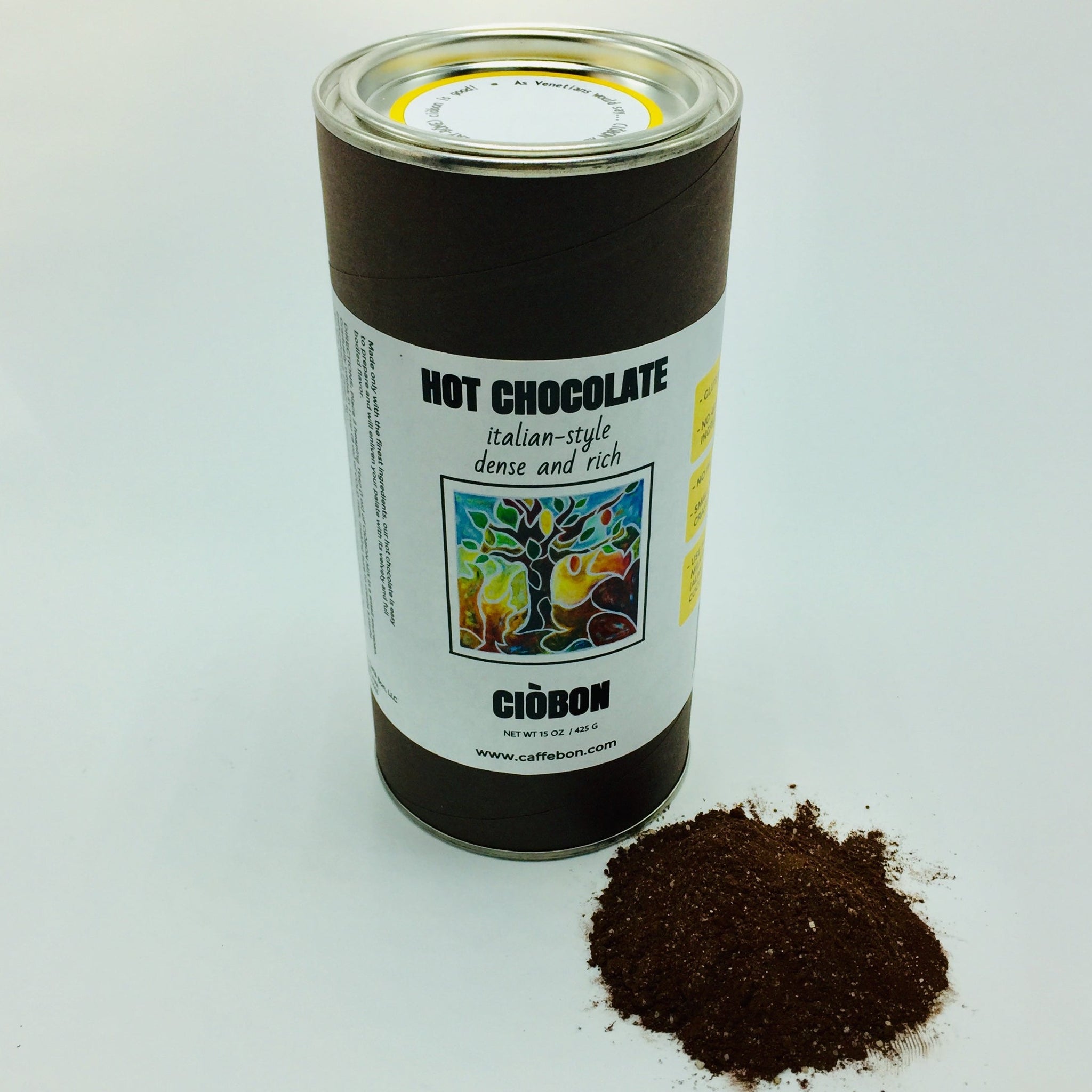 Best Italian hot chocolate mix, dense, rich, gluten free, vegan, small batch crafted. Gifts, Valentine’s Day